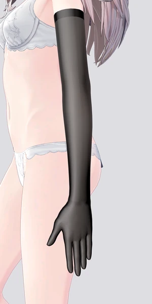 二の腕までの手袋