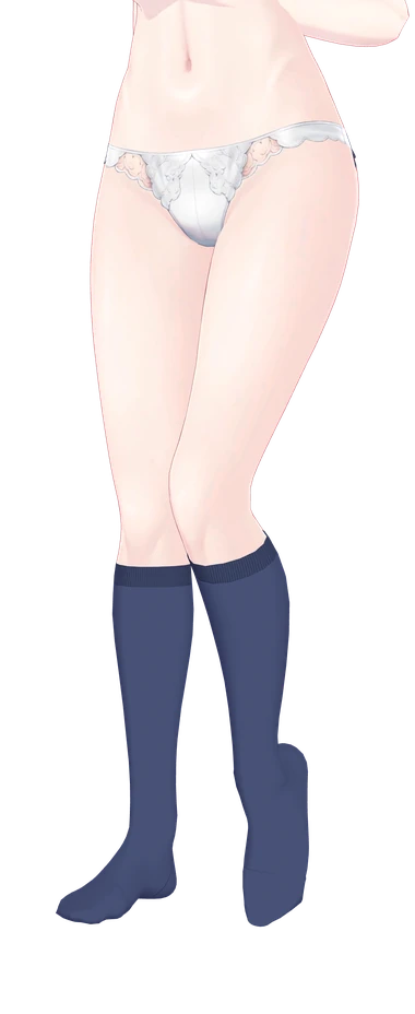 ハイソックス（コットン ネイビー）