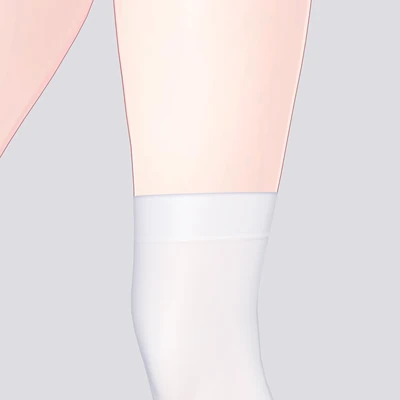 ニーハイのはき口の折り返し